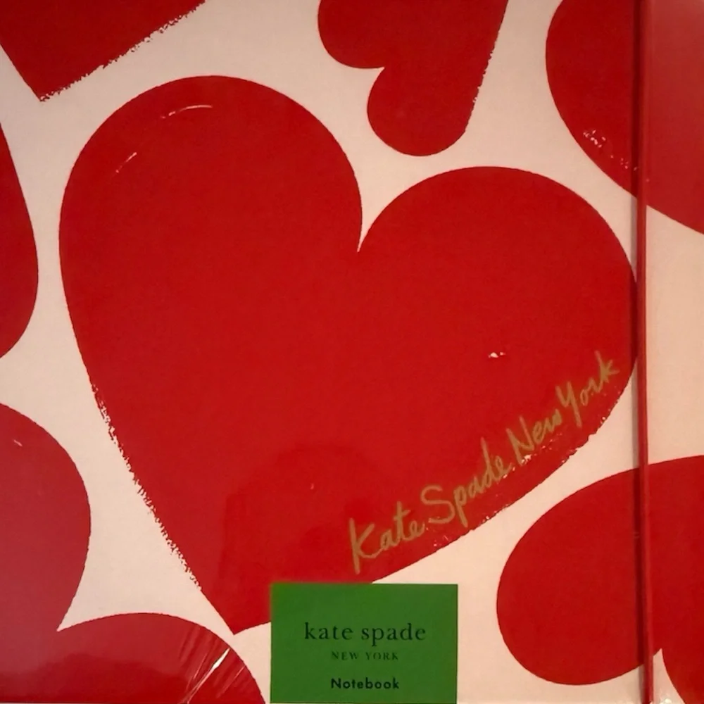 Kate Spade New York Sweet Hearts Take Note Extra Large Notebook in Blush